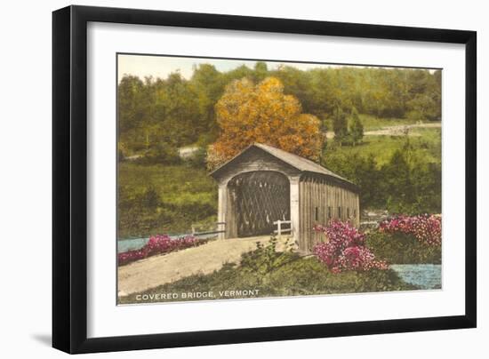 Covered Bridge, Vermont-null-Framed Art Print