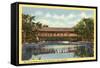 Covered Bridge, White Mountains, New Hampshire-null-Framed Stretched Canvas