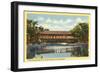 Covered Bridge, White Mountains, New Hampshire-null-Framed Art Print