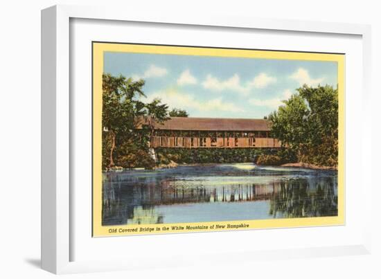 Covered Bridge, White Mountains, New Hampshire-null-Framed Art Print