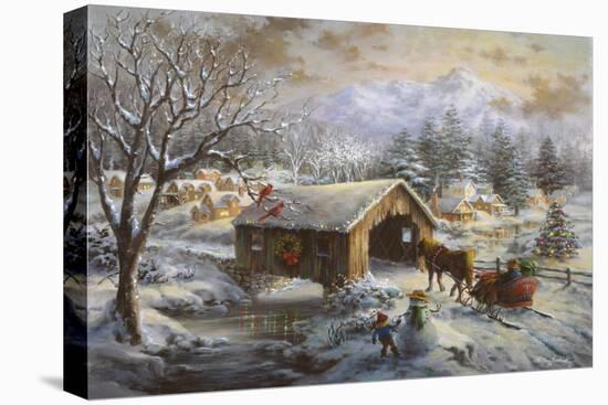 Covered Bridge-Nicky Boehme-Stretched Canvas