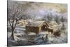 Covered Bridge-Nicky Boehme-Stretched Canvas