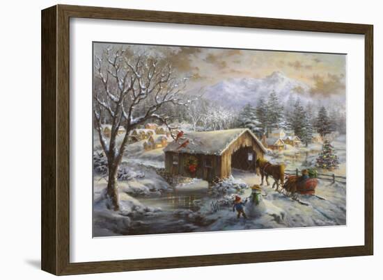 Covered Bridge-Nicky Boehme-Framed Giclee Print