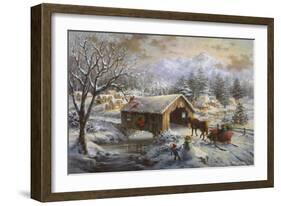 Covered Bridge-Nicky Boehme-Framed Giclee Print