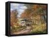 Covered Bridge-Bill Makinson-Framed Stretched Canvas