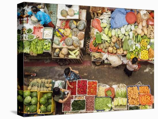 Covered market in Denpasar, Bali, Indonesia, Southeast Asia, Asia-Melissa Kuhnell-Stretched Canvas