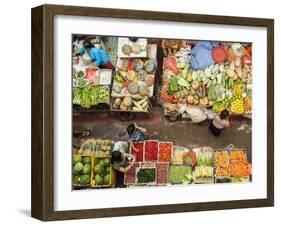 Covered market in Denpasar, Bali, Indonesia, Southeast Asia, Asia-Melissa Kuhnell-Framed Photographic Print