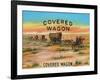 Covered Wagon Brand Cigar Box Label-Lantern Press-Framed Art Print