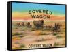 Covered Wagon Brand Cigar Box Label-Lantern Press-Framed Stretched Canvas