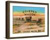 Covered Wagon Brand Cigar Box Label-Lantern Press-Framed Art Print