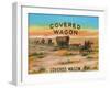 Covered Wagon Brand Cigar Box Label-Lantern Press-Framed Art Print