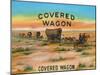 Covered Wagon Brand Cigar Box Label-Lantern Press-Mounted Art Print