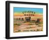 Covered Wagon Brand Cigar Box Label-Lantern Press-Framed Art Print