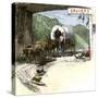 Covered Wagon Entering Kentucky Through Cumberland Gap-null-Stretched Canvas