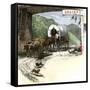 Covered Wagon Entering Kentucky Through Cumberland Gap-null-Framed Stretched Canvas