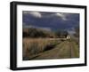 Covered Wagon on Oregon Trail, Lewis and Clark Trail, Whitman Mission, Walla Walla, Washington, USA-Connie Ricca-Framed Photographic Print