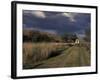 Covered Wagon on Oregon Trail, Lewis and Clark Trail, Whitman Mission, Walla Walla, Washington, USA-Connie Ricca-Framed Photographic Print