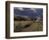 Covered Wagon on Oregon Trail, Lewis and Clark Trail, Whitman Mission, Walla Walla, Washington, USA-Connie Ricca-Framed Photographic Print