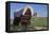 Covered Wagon on the Prairie Crossing of Oregon Trail and Mormon Trail Near Scotts Bluff, Nebraska-null-Framed Stretched Canvas