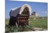 Covered Wagon on the Prairie Crossing of Oregon Trail and Mormon Trail Near Scotts Bluff, Nebraska-null-Mounted Photographic Print