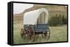Covered Wagon Replica on the Oregon Trail, Scotts Bluff National Monument, Nebraska-null-Framed Stretched Canvas