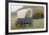 Covered Wagon Replica on the Oregon Trail, Scotts Bluff National Monument, Nebraska-null-Framed Photographic Print