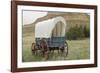 Covered Wagon Replica on the Oregon Trail, Scotts Bluff National Monument, Nebraska-null-Framed Photographic Print