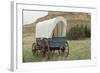 Covered Wagon Replica on the Oregon Trail, Scotts Bluff National Monument, Nebraska-null-Framed Photographic Print