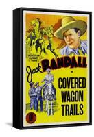 Covered Wagon Trails-null-Framed Stretched Canvas