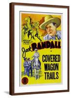 Covered Wagon Trails-null-Framed Art Print
