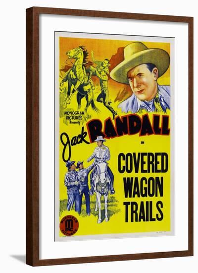 Covered Wagon Trails-null-Framed Art Print