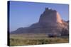 Covered Wagons on the Oregon Trail at Scotts Bluff, Nebraska, at Sunrise-null-Stretched Canvas