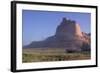 Covered Wagons on the Oregon Trail at Scotts Bluff, Nebraska, at Sunrise-null-Framed Photographic Print