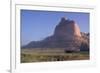 Covered Wagons on the Oregon Trail at Scotts Bluff, Nebraska, at Sunrise-null-Framed Photographic Print