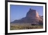 Covered Wagons on the Oregon Trail at Scotts Bluff, Nebraska, at Sunrise-null-Framed Photographic Print