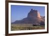 Covered Wagons on the Oregon Trail at Scotts Bluff, Nebraska, at Sunrise-null-Framed Photographic Print