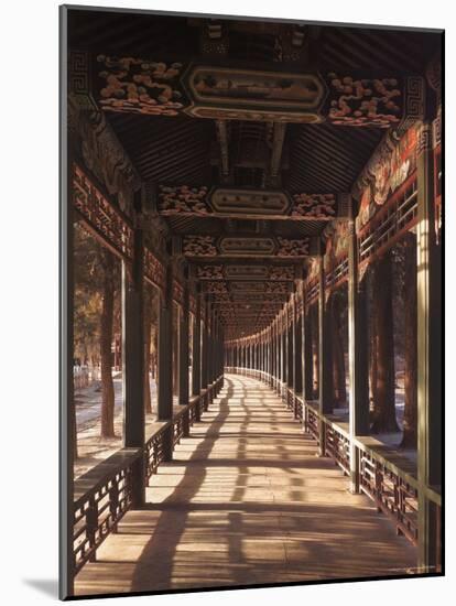 Covered Walkway at Summer Palace in Beijing, China-Dmitri Kessel-Mounted Photographic Print
