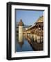 (Covered Wooden Bridge) Over the River Reuss, Kapellbrucke, Lucerne (Luzern), Switzerland-Gavin Hellier-Framed Photographic Print