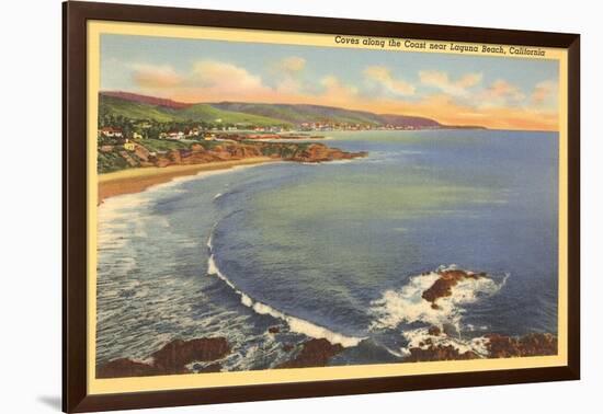 Coves, Laguna Beach, California-null-Framed Art Print