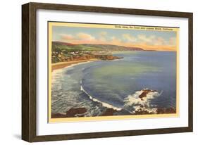 Coves, Laguna Beach, California-null-Framed Art Print