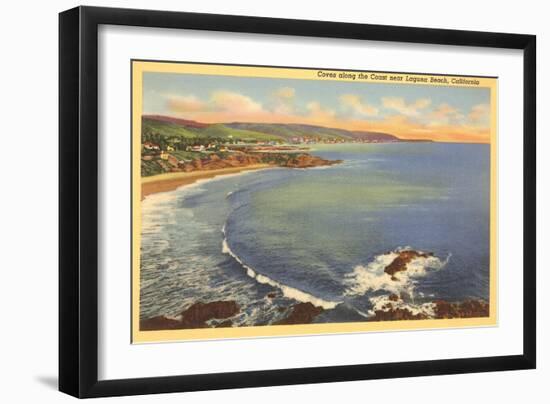 Coves, Laguna Beach, California-null-Framed Art Print