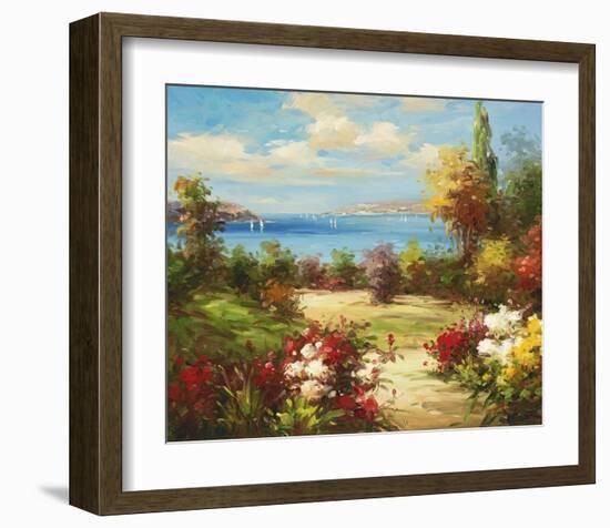 Coveside Garden-Axiano-Framed Art Print