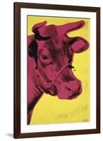 Cow, 1966 (yellow & pink)-Andy Warhol-Framed Art Print