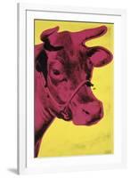 Cow, 1966 (yellow & pink)-Andy Warhol-Framed Art Print