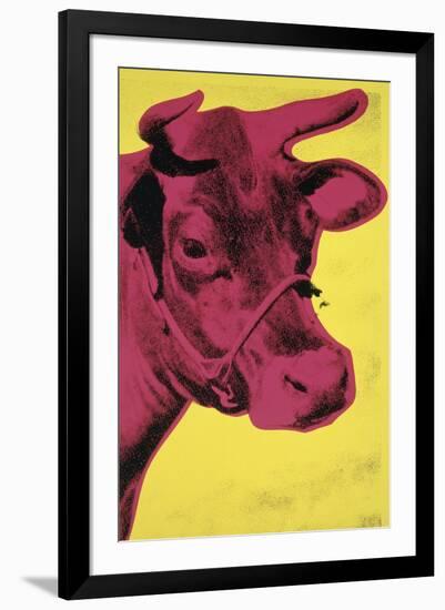 Cow, 1966 (yellow & pink)-Andy Warhol-Framed Art Print