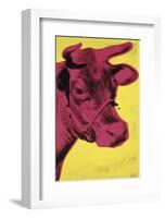 Cow, 1966 (yellow & pink)-Andy Warhol-Framed Art Print