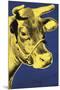 Cow, 1971 (blue & yellow)-Andy Warhol-Mounted Art Print