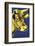 Cow, 1971 (blue & yellow)-Andy Warhol-Framed Art Print