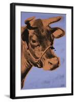 Cow, 1971 (purple & orange)-Andy Warhol-Framed Art Print