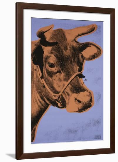 Cow, 1971 (purple & orange)-Andy Warhol-Framed Art Print